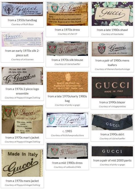 hole in tag of vintage gucci|vintage Gucci tags.